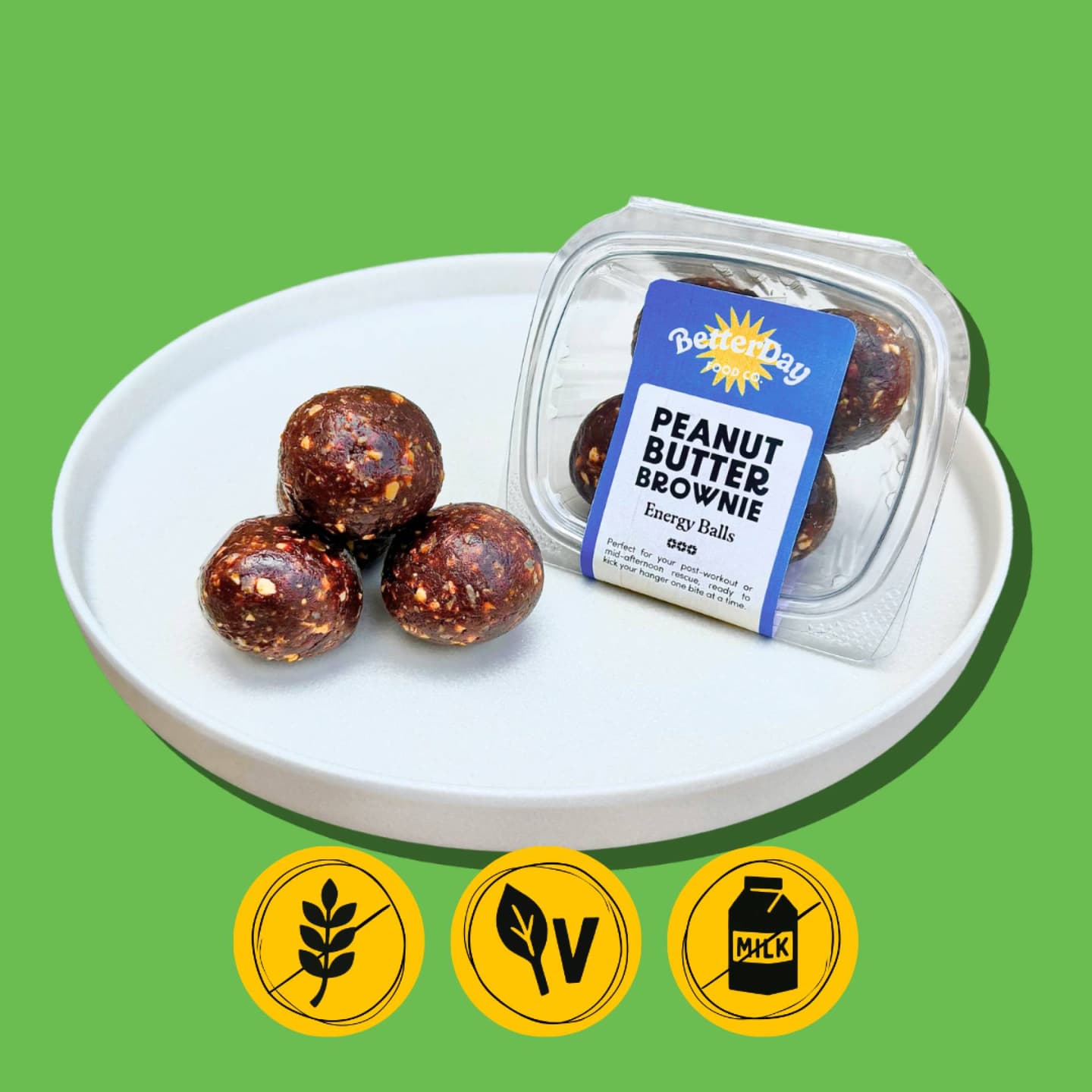 Peanut Brownie Energy Balls (4-Pack)